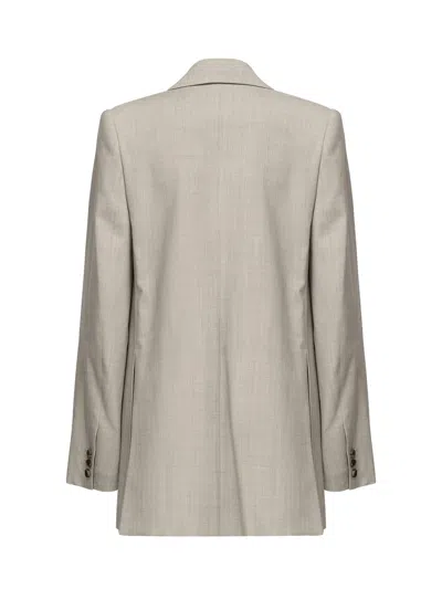 Loewe Tailored Jacket In Wool In Neutral