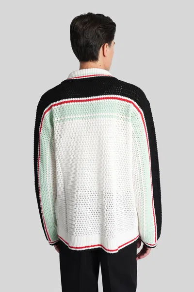 Casablanca Men's Faux Crochet Shirt In Black