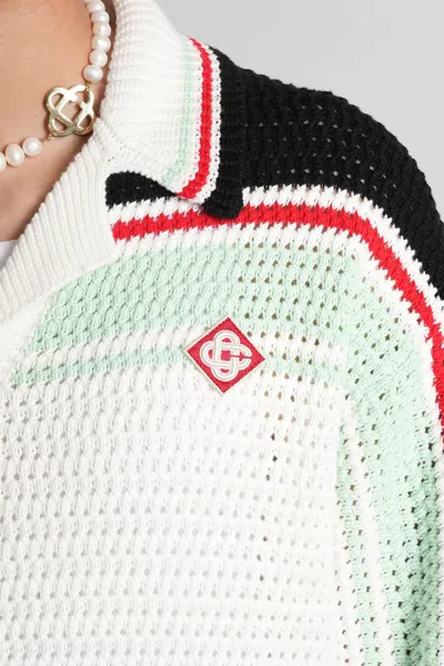 Casablanca Men's Faux Crochet Shirt In Black