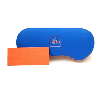 Theo Eyewear Crayon Crayon Rectangular Eyewear In Orange