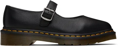 Dr. Martens Shoe Mary Jane Elphie Mj Black Virginia In Black