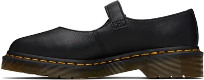 Dr. Martens Shoe Mary Jane Elphie Mj Black Virginia In Black