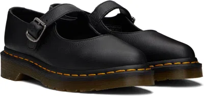 Dr. Martens Shoe Mary Jane Elphie Mj Black Virginia In Black