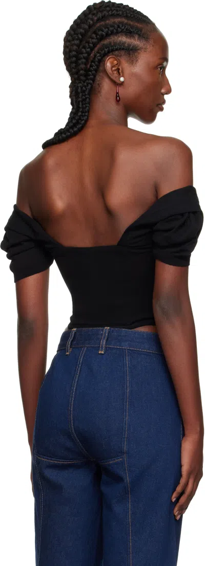 Vivienne Westwood Puff Sleeves Knitwear For A Chic Look In Black