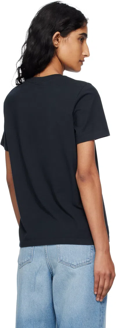 Maison Kitsuné Double Bold Fox Head Comfort Tee-shirt In Black
