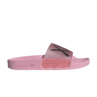 Pre-owned Adidas Originals Adidas André Saraiva X Adilette Slide J 'xo' | Pink | Kid's Size 4