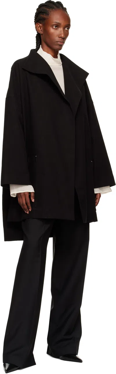 Gia Studios Black Grace Coat In Black