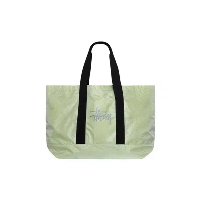 Pre-owned Stussy Ripstop Overlay Extra Large Tote Bag 'lime' | Green | Men's Size Onesize