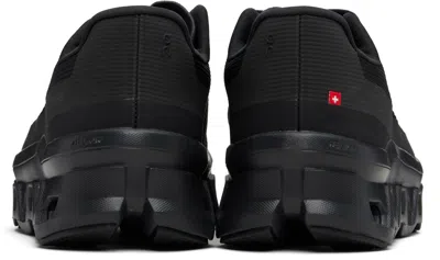 On Cloudmster Void Rubber-trimmed Mesh Running Sneakers In Black