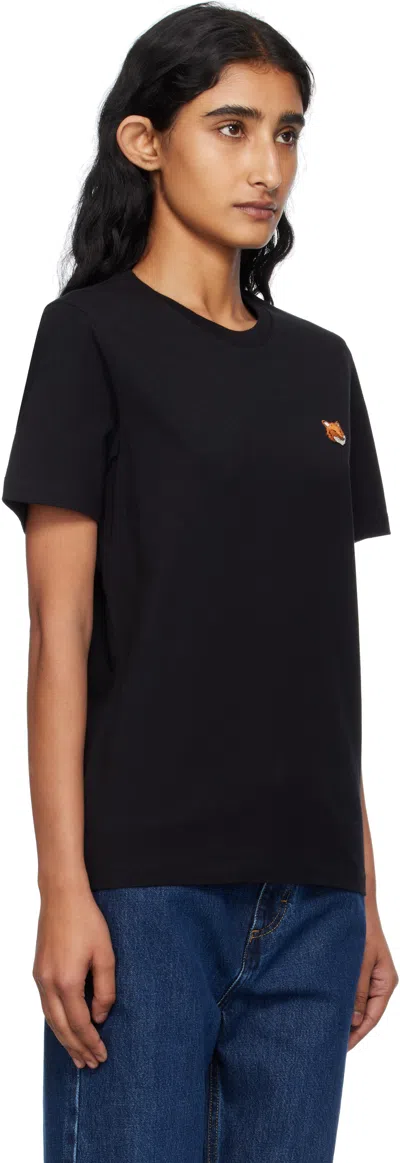 Maison Kitsuné Maison Kitsune' Fox Head Cotton T-shirt In Black