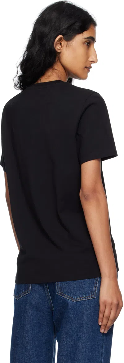 Maison Kitsuné Maison Kitsune' Fox Head Cotton T-shirt In Black