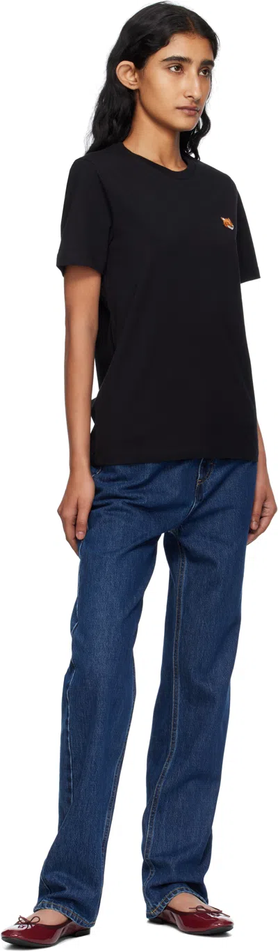 Maison Kitsuné Maison Kitsune' Fox Head Cotton T-shirt In Black