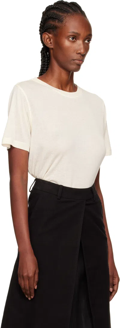 Gia Studios Off-white Camille T-shirt In White