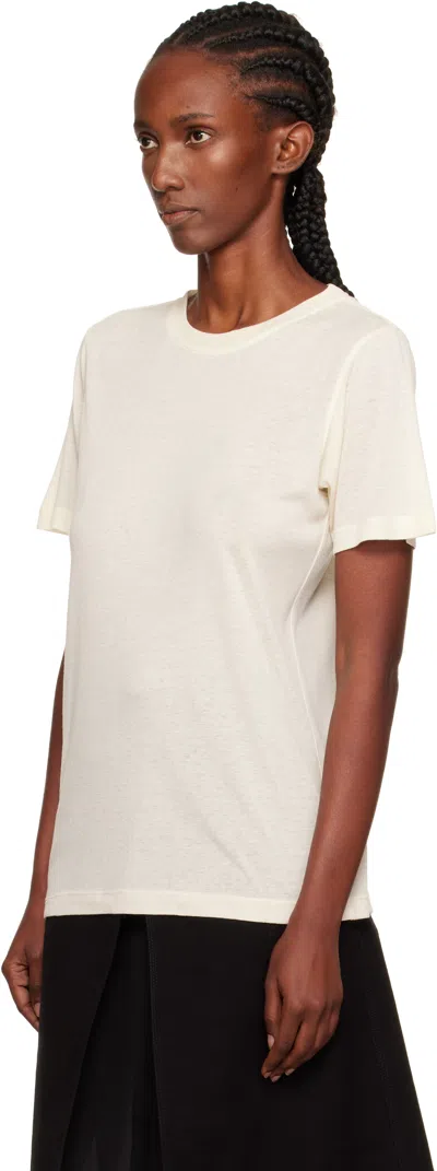 Gia Studios Off-white Camille T-shirt In White