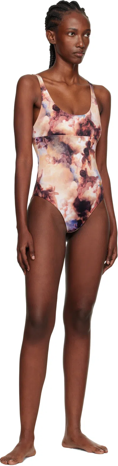 Vivienne Westwood Cherubs Swimsuit Woman Multicolor In Pink