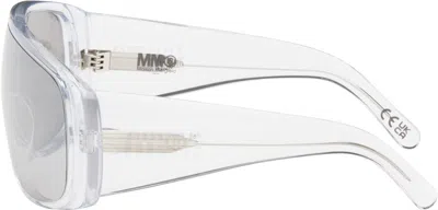 Mm6 Maison Margiela Transparent Acetate Sunglasses In Transparent