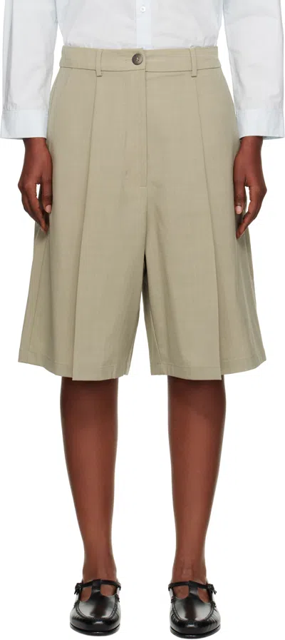 Cordera Green Tailoring Bermuda Shorts In Gray