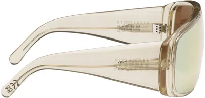 Mm6 Maison Margiela Yellow Mask Sunglasses In Yellow