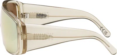 Mm6 Maison Margiela Yellow Mask Sunglasses In Yellow