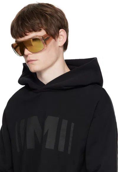 Mm6 Maison Margiela Yellow Mask Sunglasses In Yellow