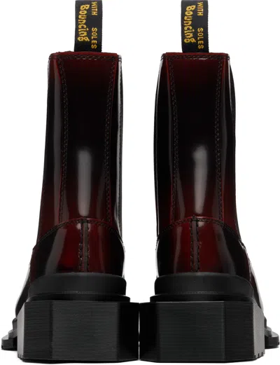 Dr. Martens Damen Maybole Leder Chelsea Stiefel Mit Eckiger Zehenpartie In Rot