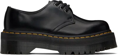 Dr. Martens Black 1461 Quad Oxfords In Black Polished Smooth