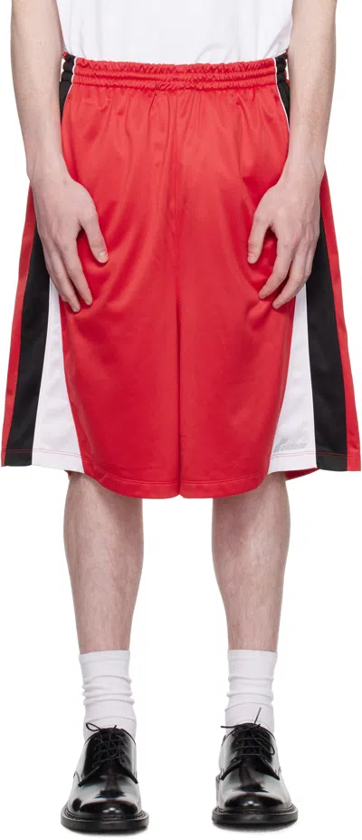 We11 Done Red Se11done Track Shorts In Red