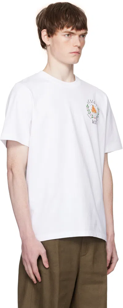 Casablanca Casa Way Mountain Printed T-shirt In White