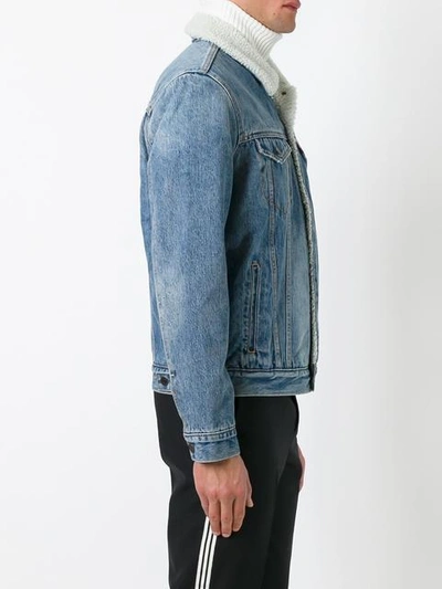 Shop Levi's Sherpa Style Denim Jacket - Blue