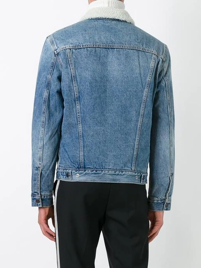 Shop Levi's Sherpa Style Denim Jacket - Blue