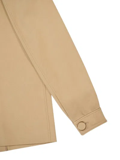 Gabriela Hearst Ulu Chore Jacket In Camel Sea Island Cotton Twill In Brown