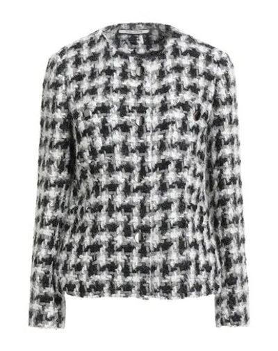 Tagliatore 02-05 Woman Jacket Black Size 12 Virgin Wool, Mohair Wool, Polyamide In Multi