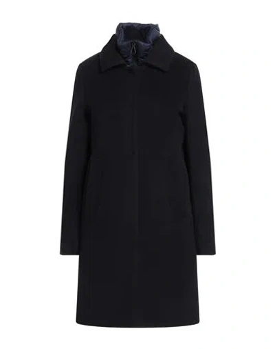 Paltò Woman Coat Midnight Blue Size 10 Wool, Polyamide, Cashmere In Blue