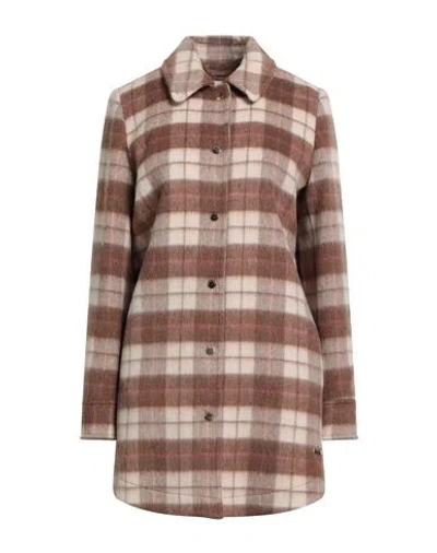 Woolrich Woman Overcoat & Trench Coat Camel Size M Wool, Polyamide, Mohair Wool, Acrylic In Brown