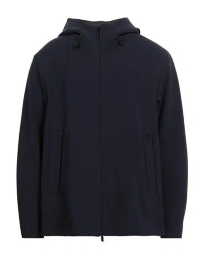 Hevo Hevò Man Jacket Navy Size 40 Polyester, Elastic Fibres In Blue