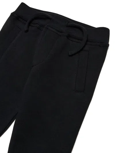 Dsquared2 Icon-print Drawstring Track Pants In Black
