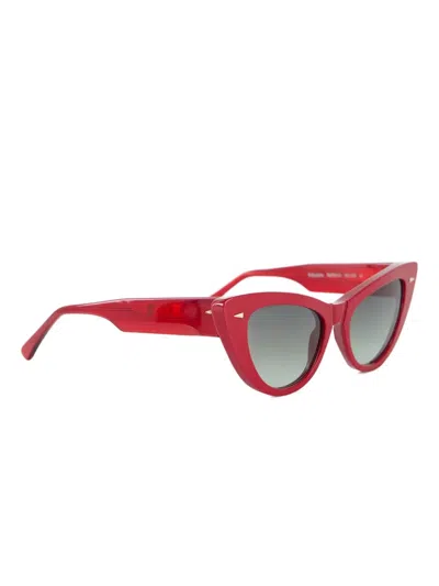 Ahlem X Red Babylon Cat-eye Sunglasses In Red
