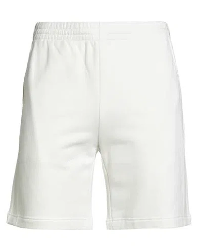 Helmut Lang Man Shorts & Bermuda Shorts Ivory Size L Cotton In White