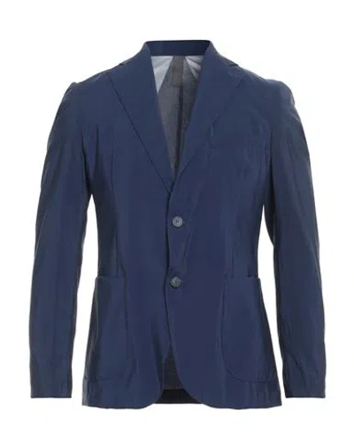 Paul Miranda Man Blazer Navy Size 42 Viscose, Polyester In Blue