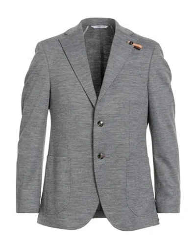 Baldessarini Man Blazer Grey Size 46 Virgin Wool, Polyacrylic, Polyester In Gray