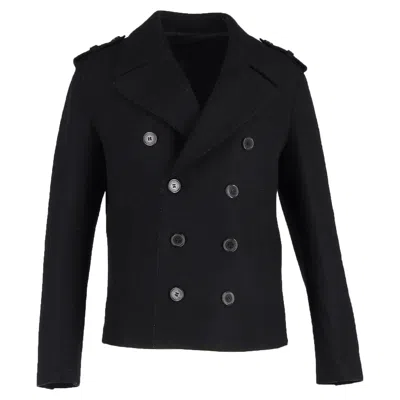 Neil Barrett Double-breasted Blazer In Black Wool In Black