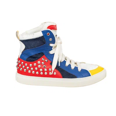 Dsquared2 Studded High Top Sneakers - '10s In Multi