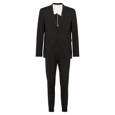Dsquared2 Single-breasted Wool-blend Suit In Black