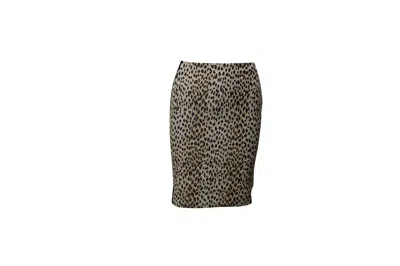 Diane Von Furstenberg Leopard Pencil Skirt In Multicolor Polyester In Multi