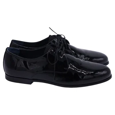 Ferragamo Oxfords In Black Patent Leather In Black