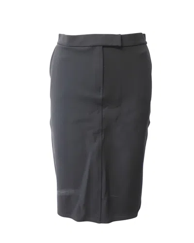 Max Mara Pencil Skirt In Black Viscose In Black