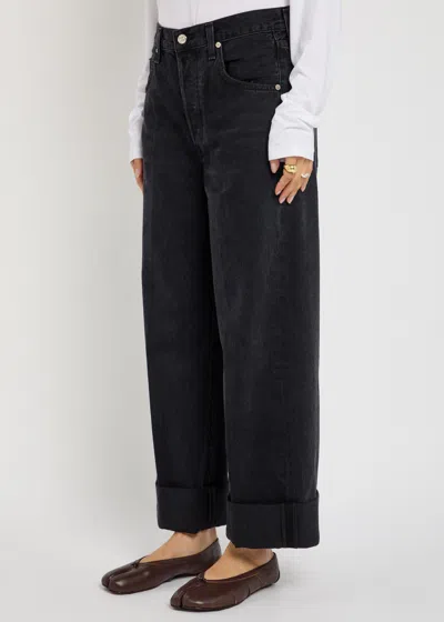 Citizen Of Humanity Citizens Of Humanity Ayla Baggy Denim Pants In Black