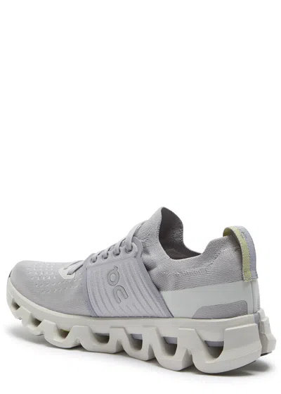 On Cloudswift 4 Panelled Mesh-knit Sneakers In Gray