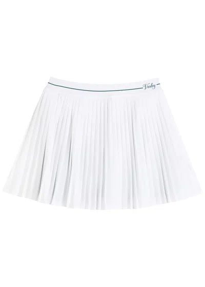 Varley Clemency High Rise 13.5 Stretch-jersey Skort In White