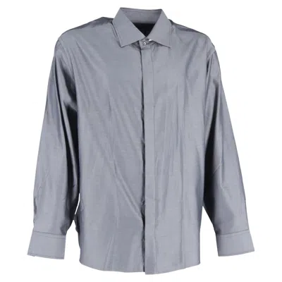 Giorgio Armani Shirt In Grey Silk In Gray